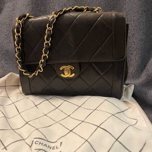 Chanel Vintage Quilted CC Flap Bag
